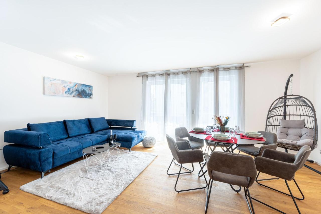 Апартаменти Lit Living: Luxus - Box Spring - Parking - Terrace Людвігсгафен-на-Рейні Екстер'єр фото